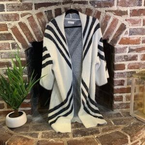Anthropologie oversized cardigan in black & white